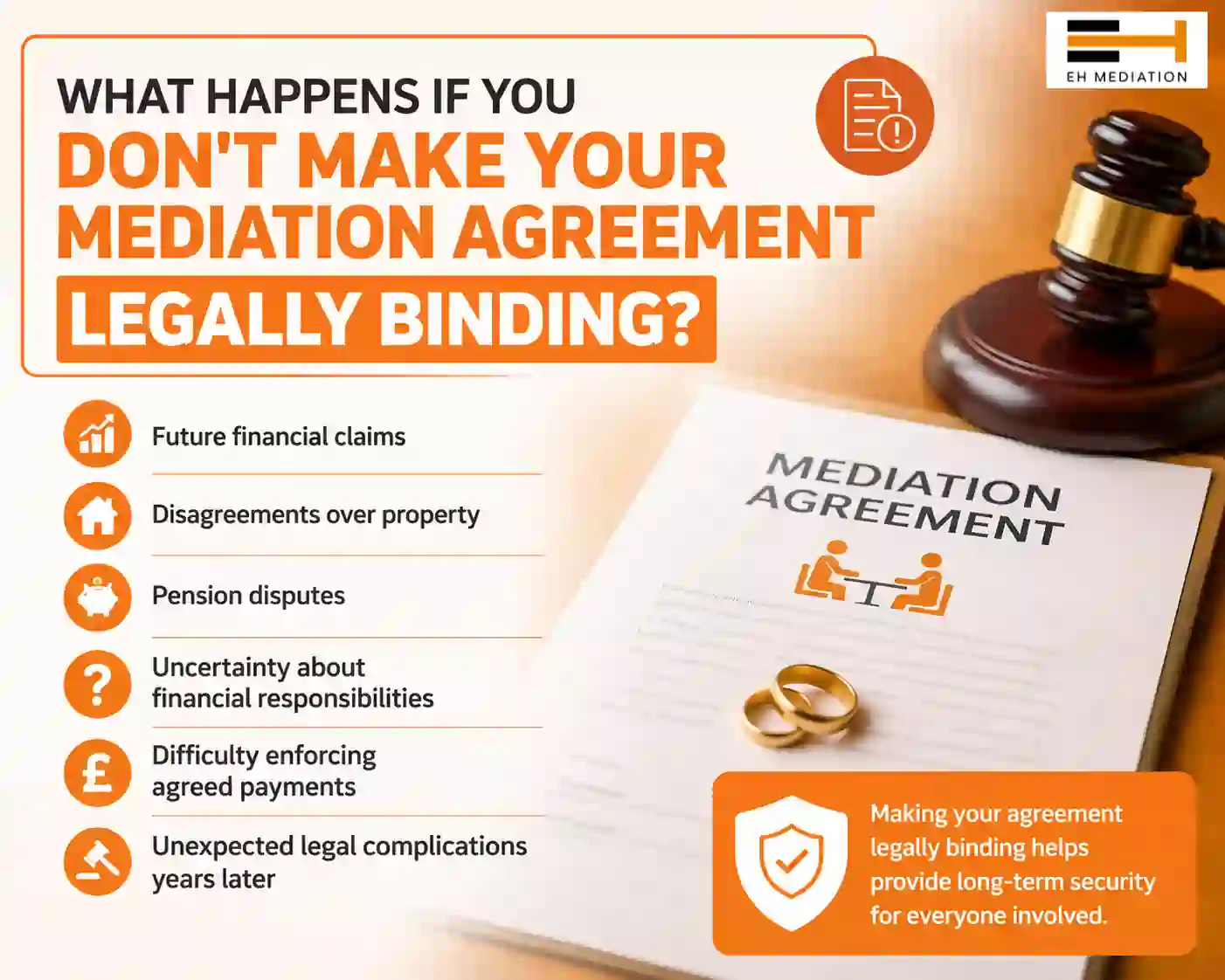 What Happens If You Don't Make Your Mediation Agreement Legally Binding Chesham?
